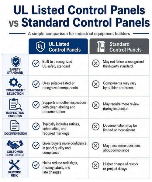 difference of UL Listed Control Panels vs Standard Control Panels